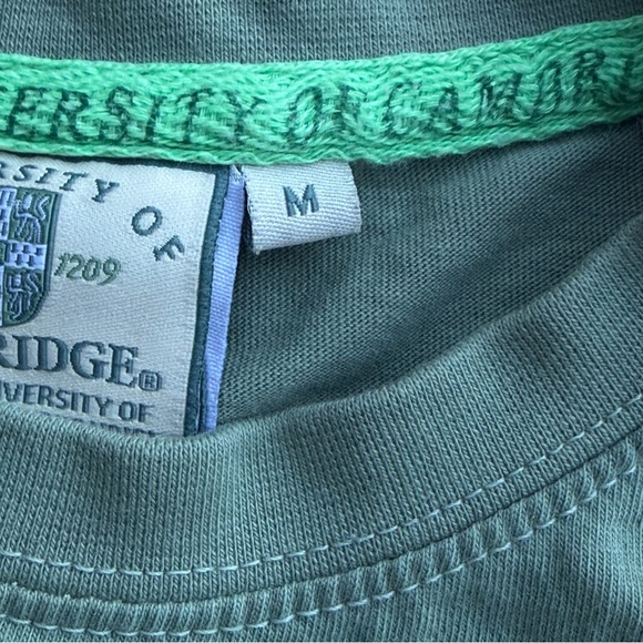 Cambridge University Official Campus Green T Shirt M‎ Crest England UK Cotton - Picture 3 of 8